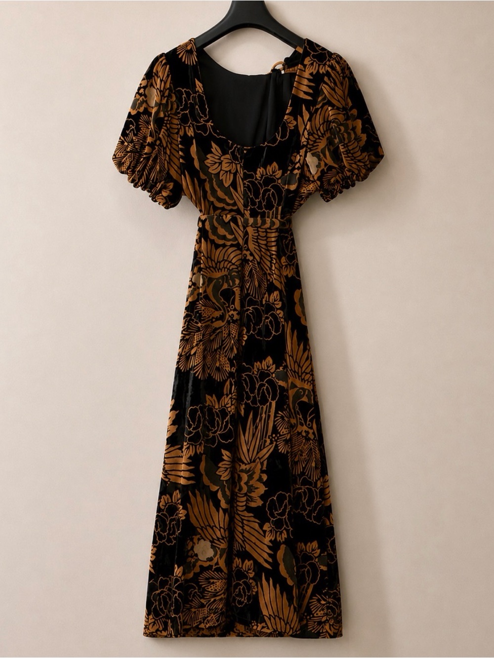 Anthropologie Let Me Be Burnout Velvet Cut Out Maxi Dress XL - Picture 8 of 13